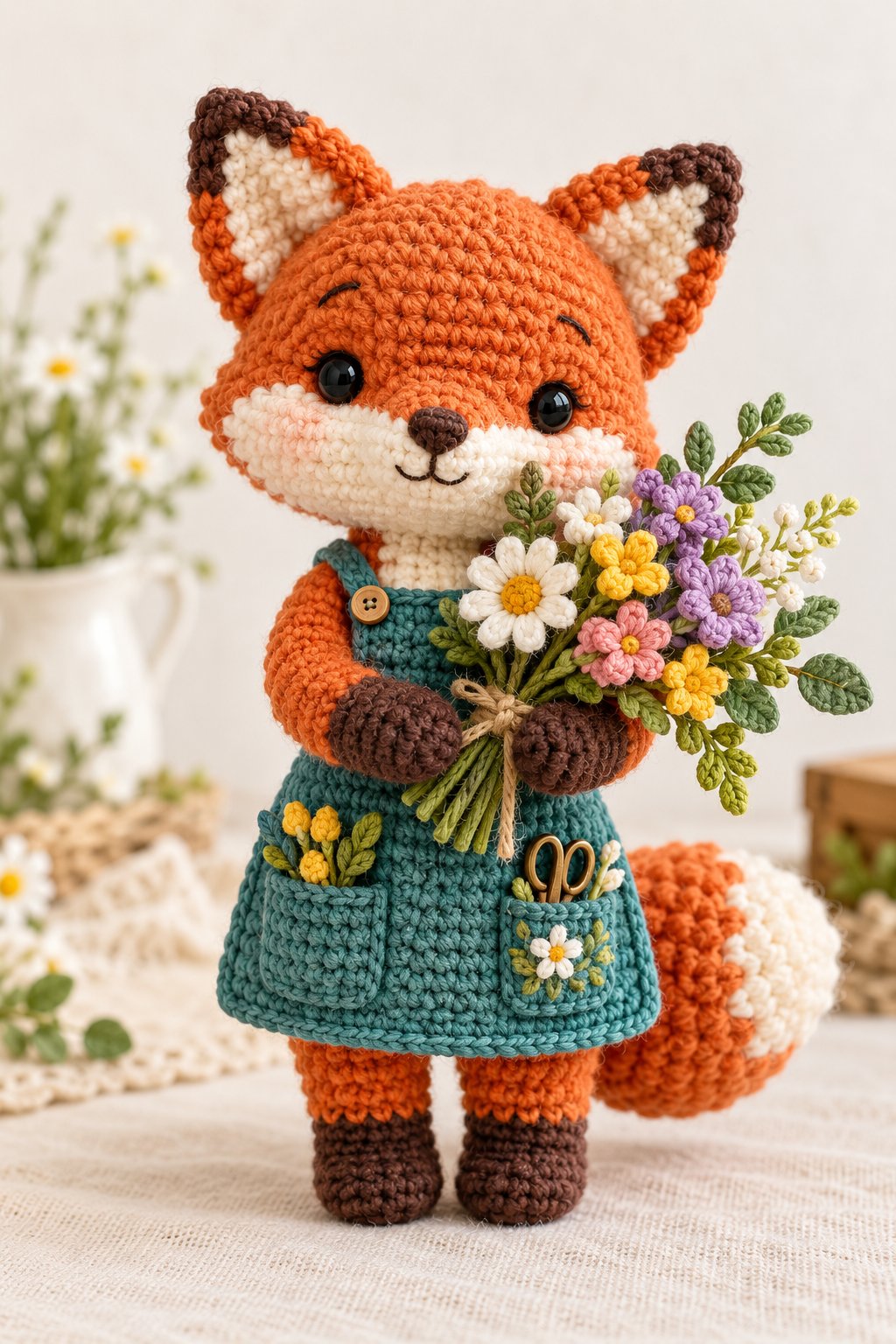 01 Raposa Florista - Amigurumi Pattern