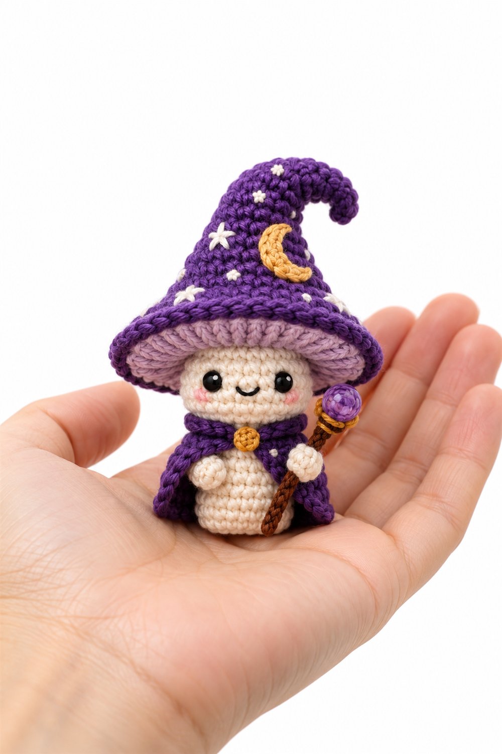 02 Cogumelo Mago Roxo - Easy Crochet