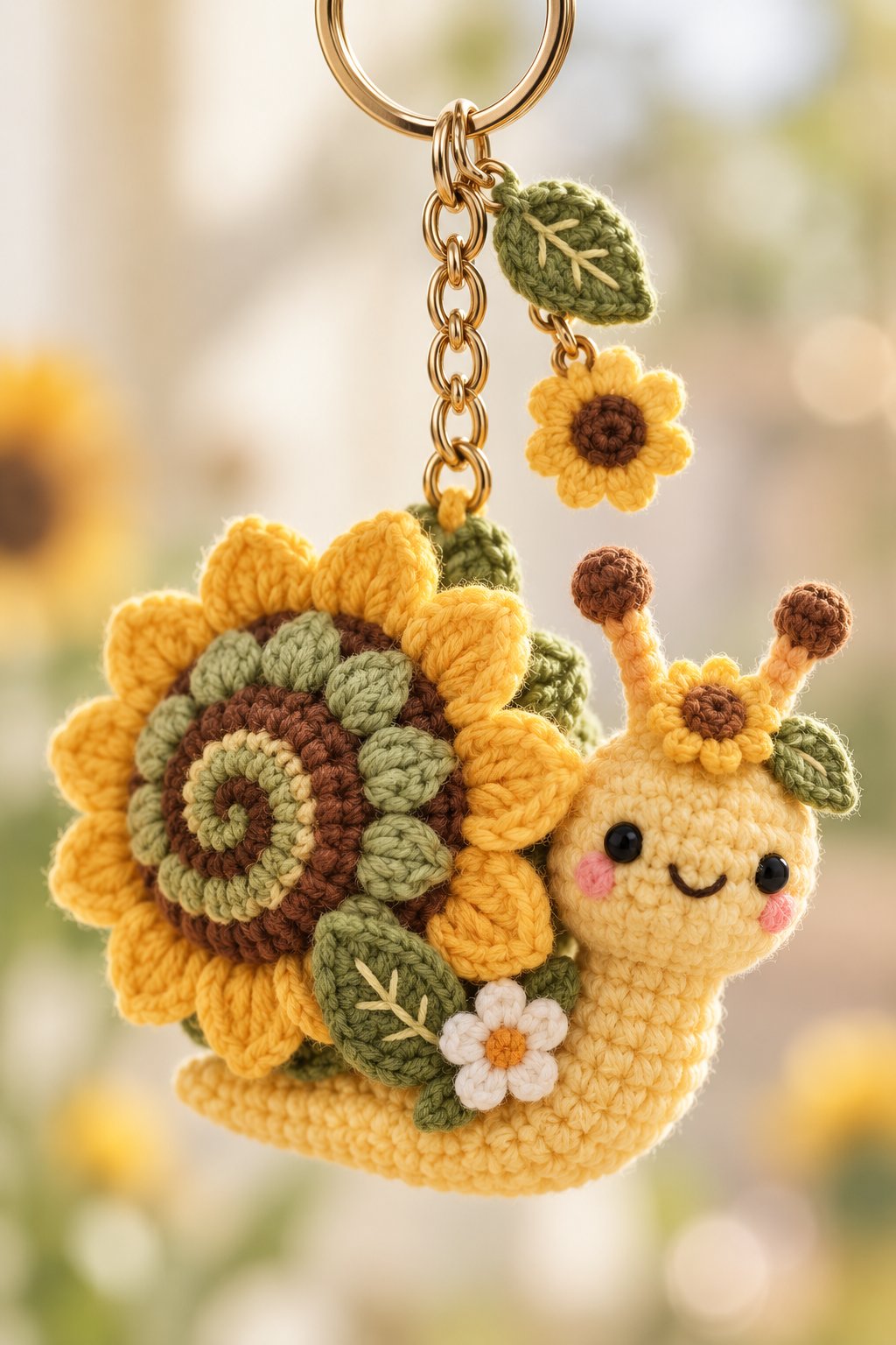 05 Caracol Girassol Chaveiro - PDF Pattern