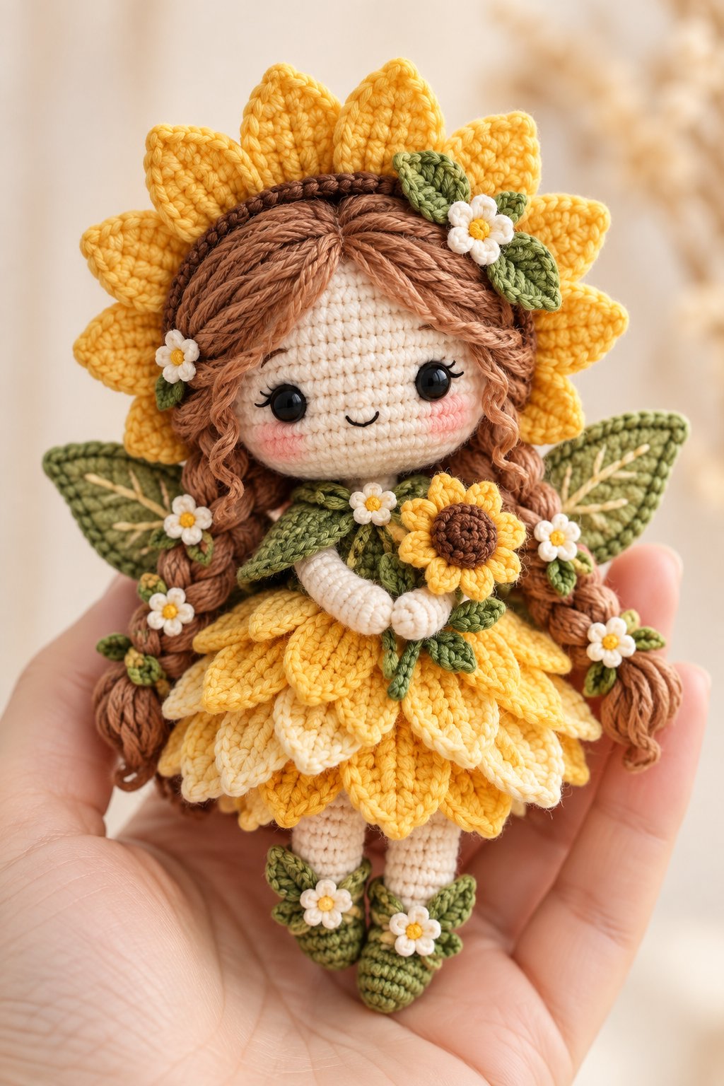 07 Fada Girassol - Amigurumi Pattern
