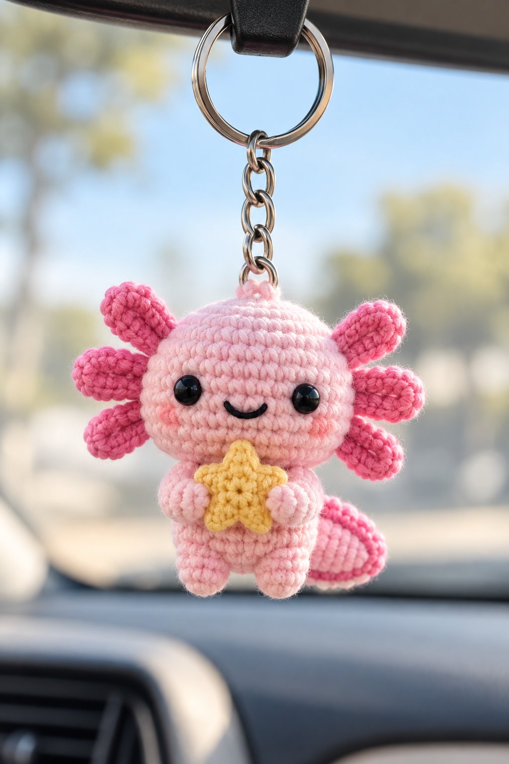 DIY 08 Axolote Pendente - Crochet Tutorial