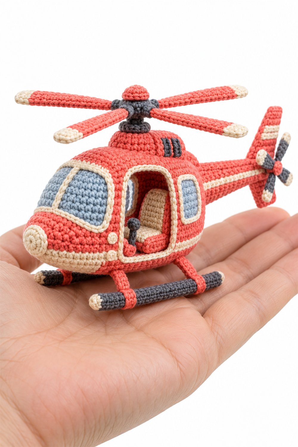 How to Crochet 1010 Helicoptero Coral