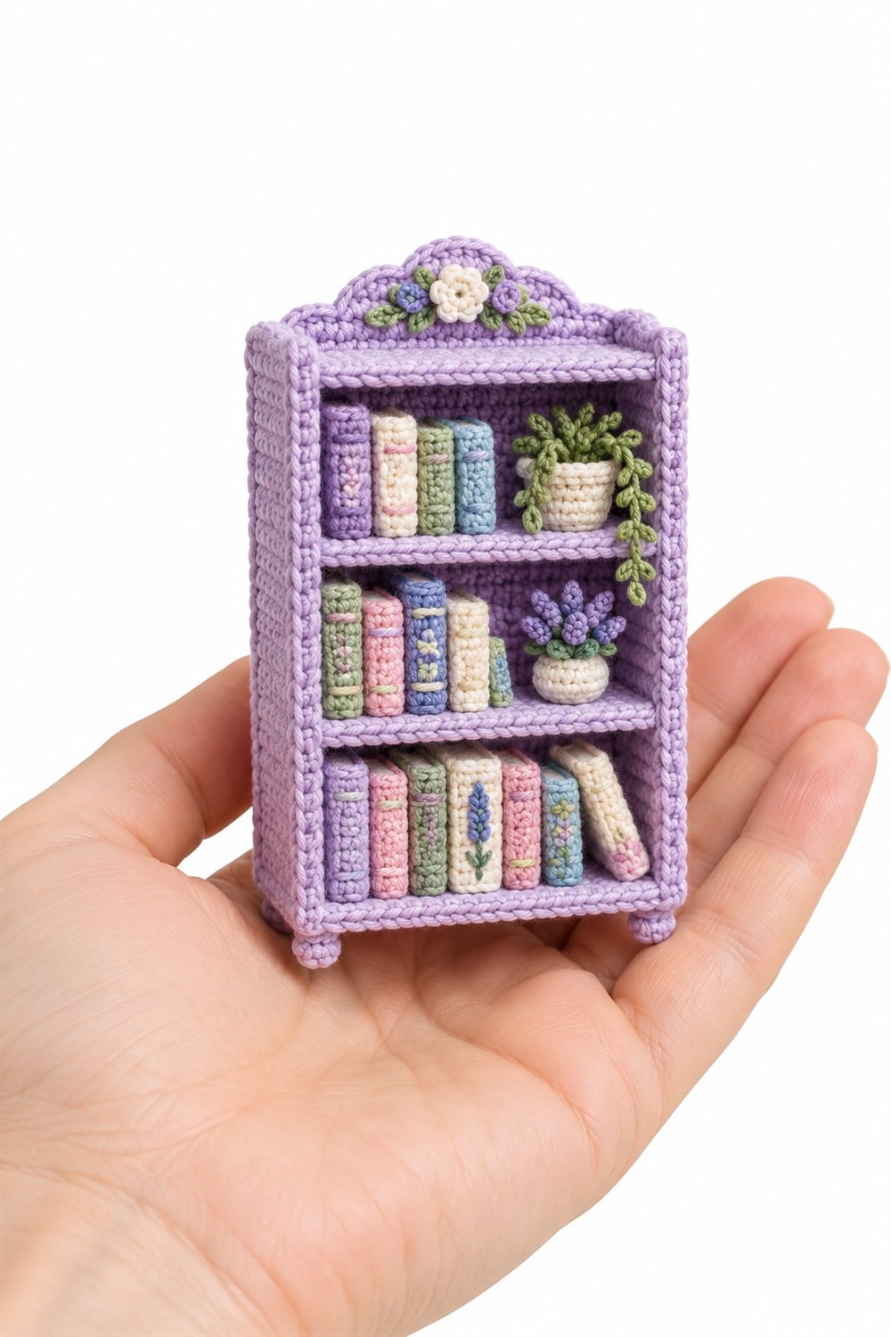 DIY 1085 Lilac Bookcase - Crochet Tutorial