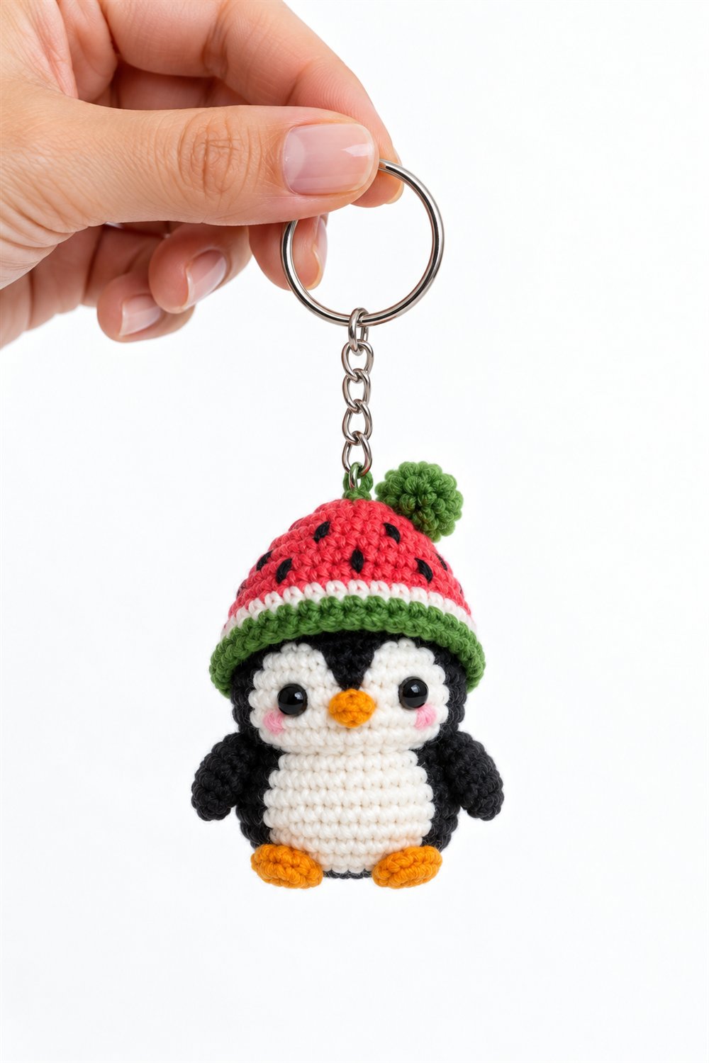11 Pinguim Com Gorro De Melancia - Step by Step