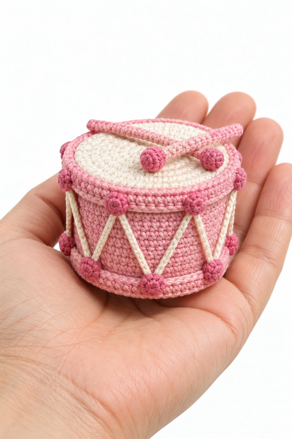 1101 Pink Toy Drum - Step by Step