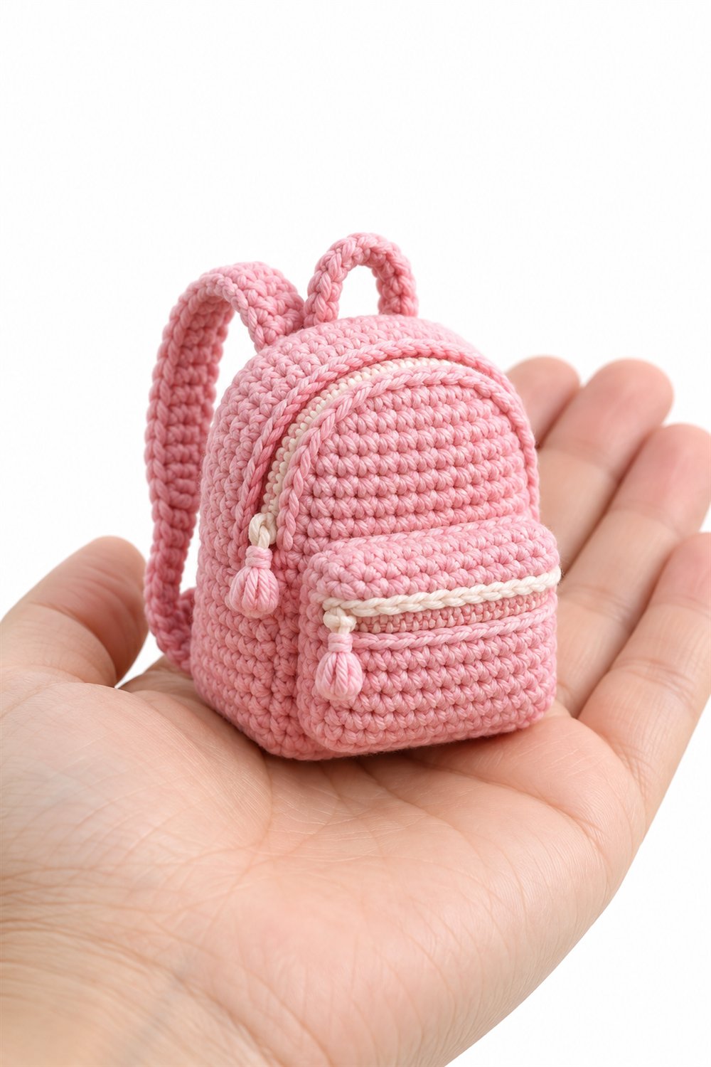 1105 Pink Backpack - Easy Crochet