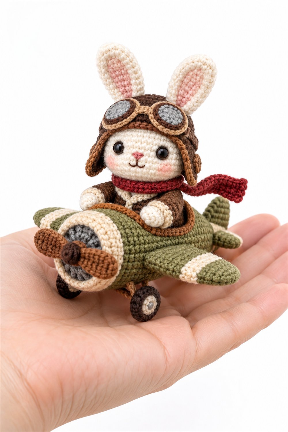 114 Coelho Piloto De Aviao Vintage - Easy Crochet