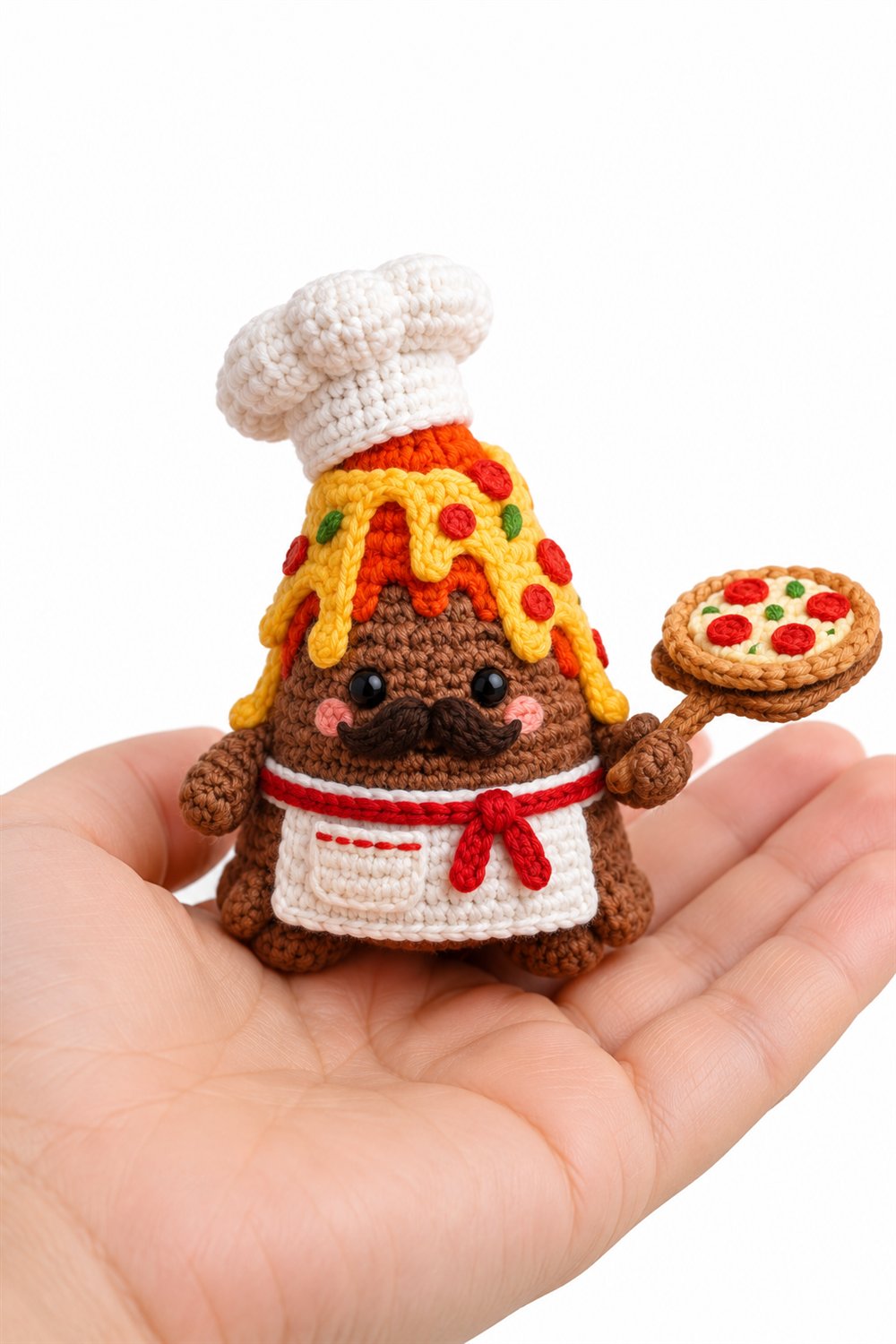 136 Vulcao Chef De Pizza - Amigurumi Pattern