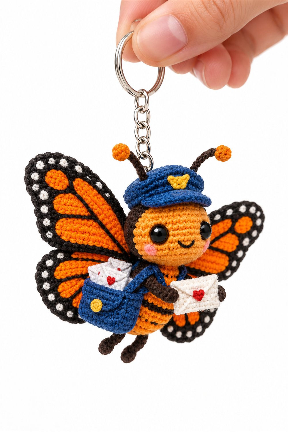 Crochet 161 Borboleta Monarca Carteiro - Pattern