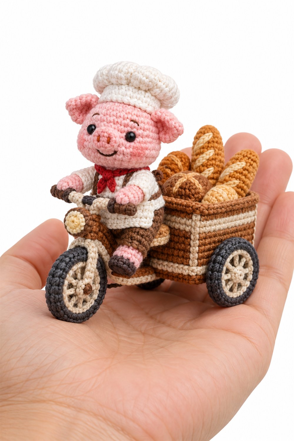 162 Porquinho Rosa Padeiro - Easy Crochet