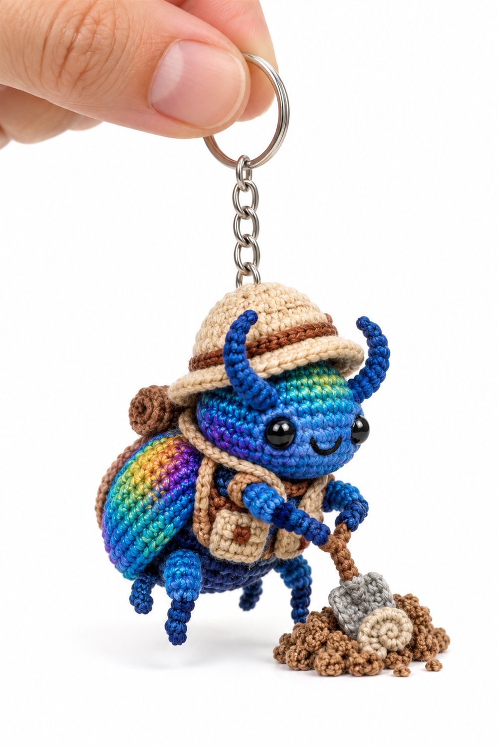 179 Escaravelho Azul Arco Iris Arqueologo - Handmade Pattern