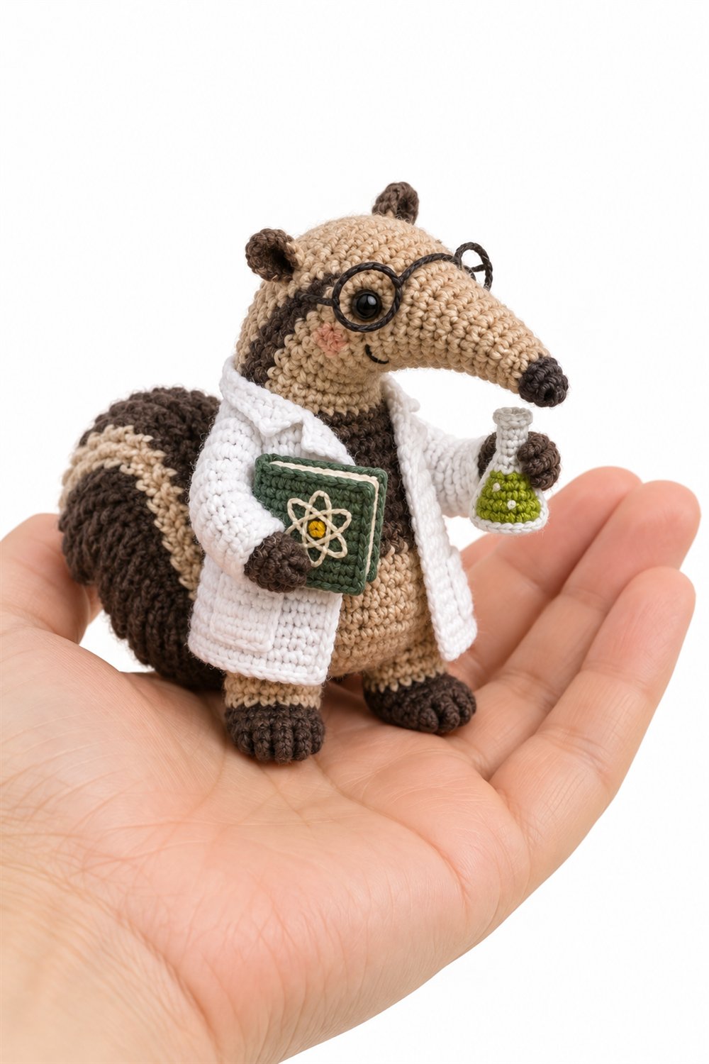 DIY 196 Tamandua Professor De Ciencias - Crochet Tutorial