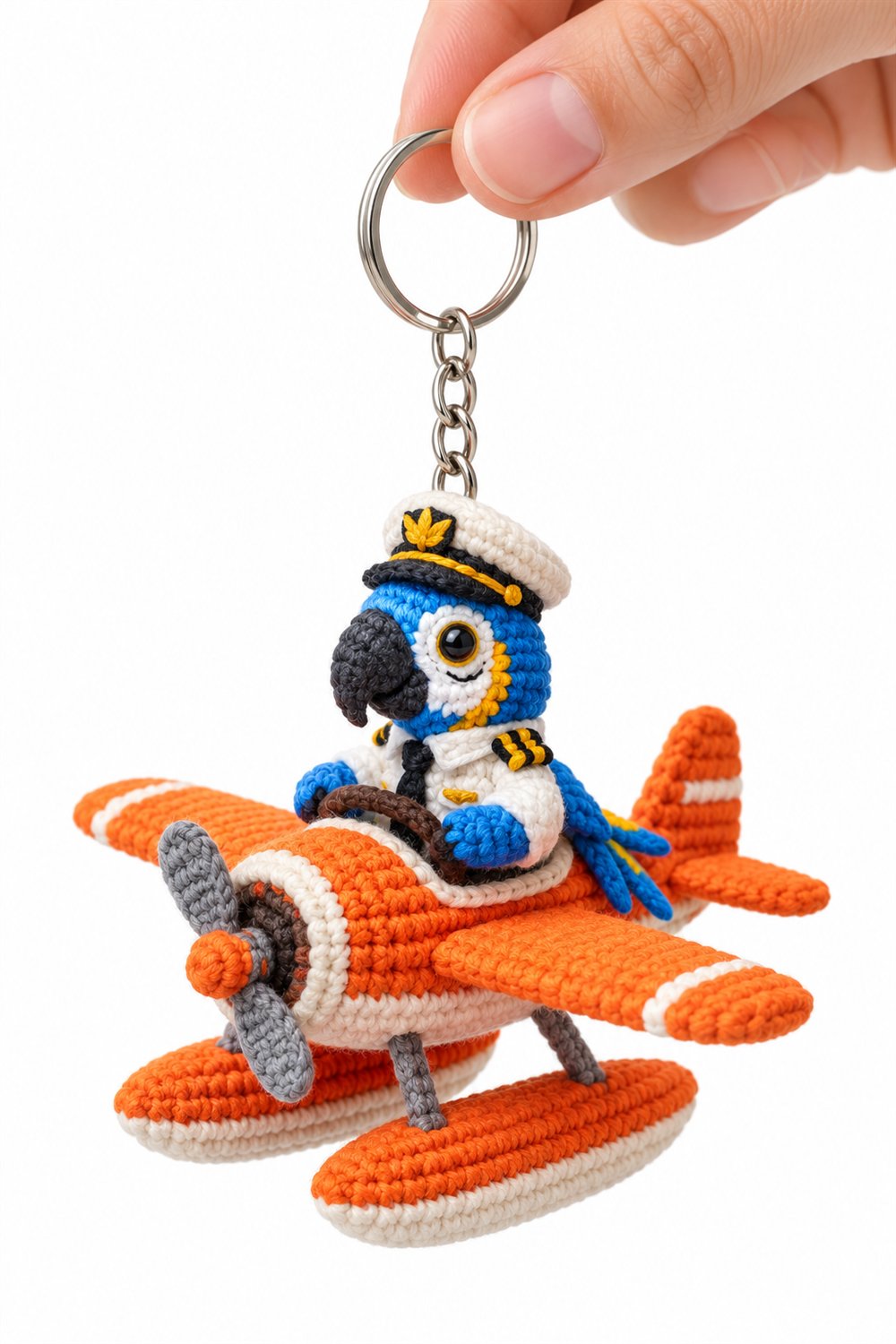 233 Arara Azul Piloto De Hidroaviao - Easy Crochet