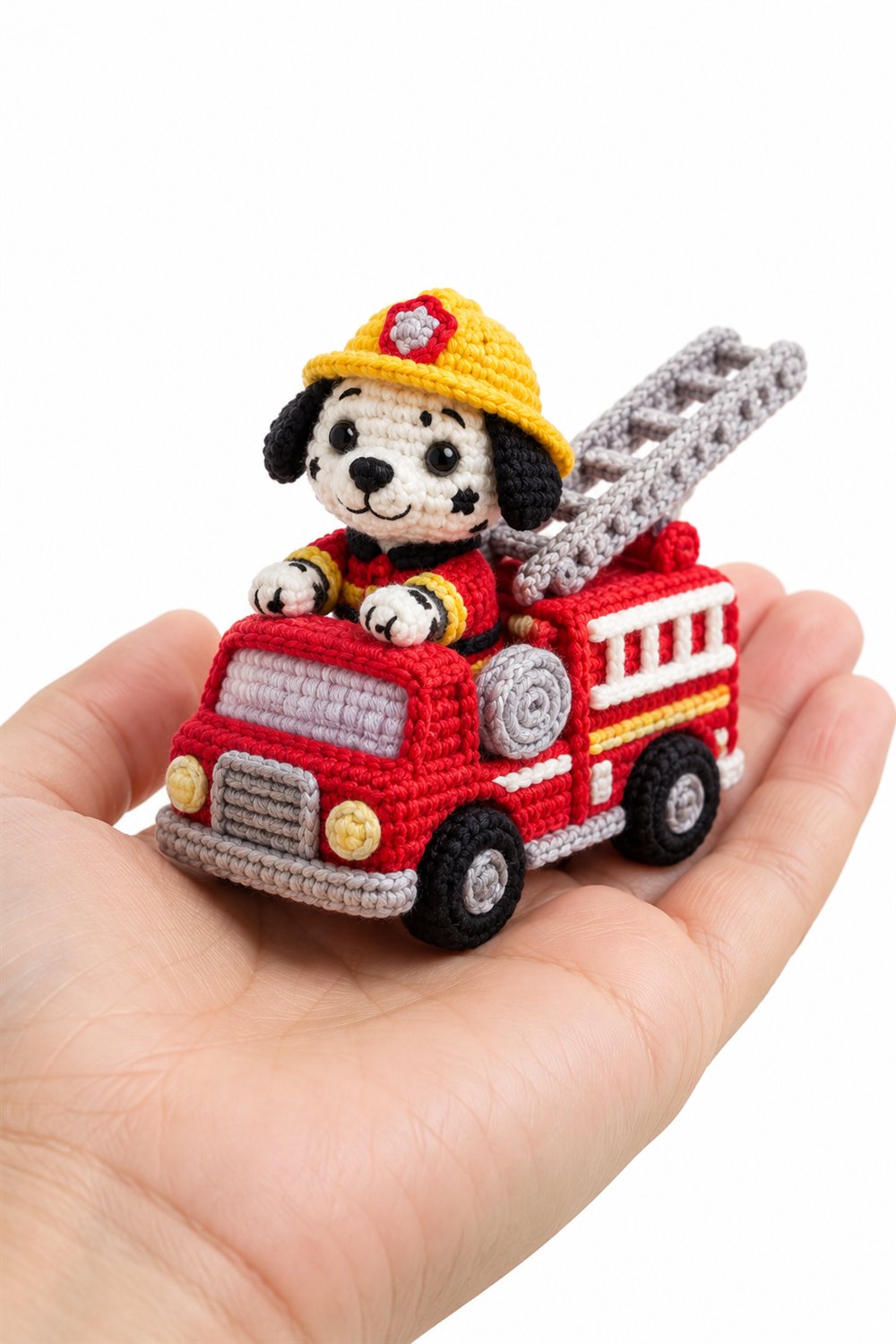 How to Crochet 238 Cao Dalmata Chefe Dos Bombeiros