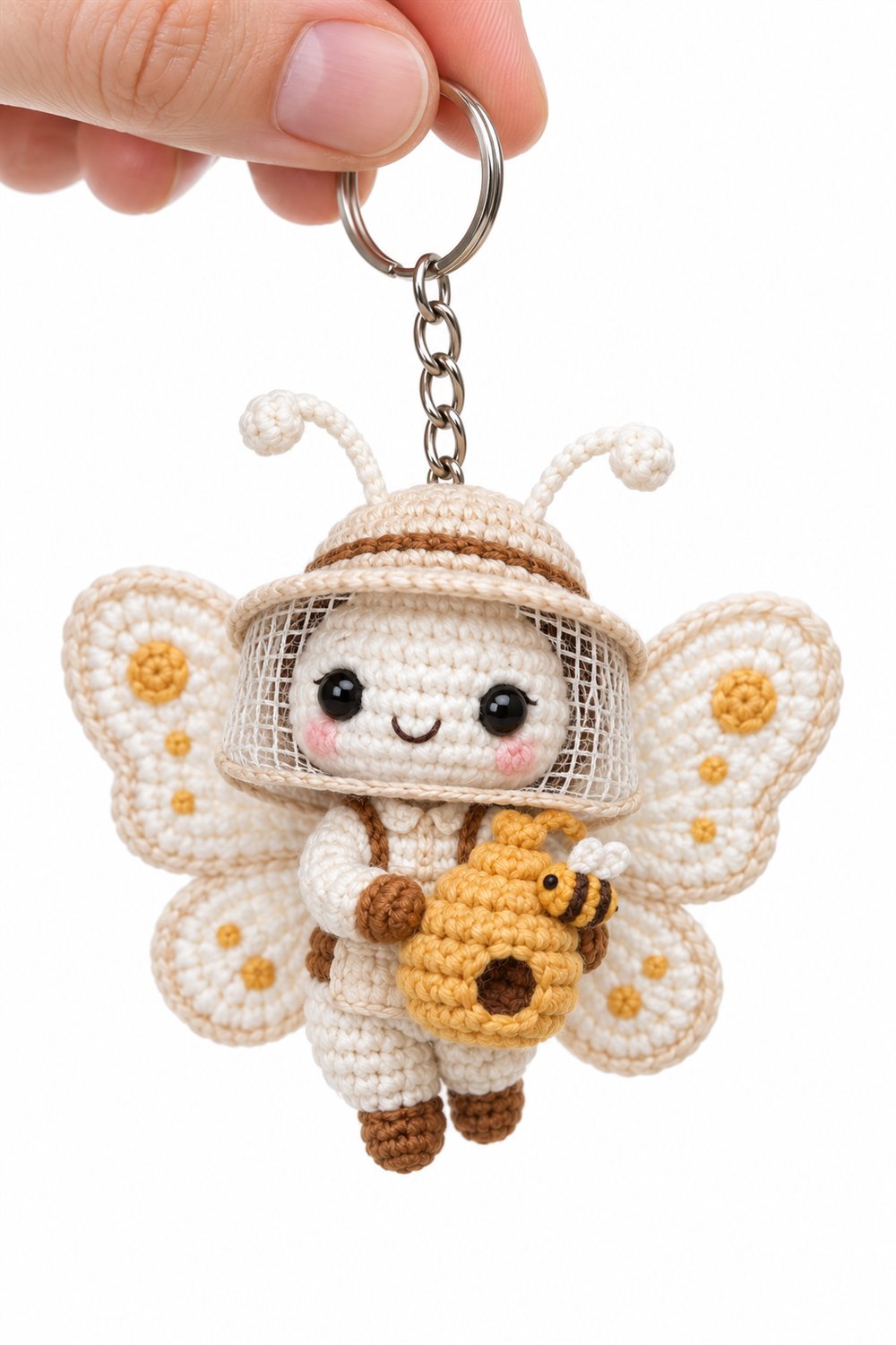 245 Borboleta Branca Apicultora - Crochet Pattern