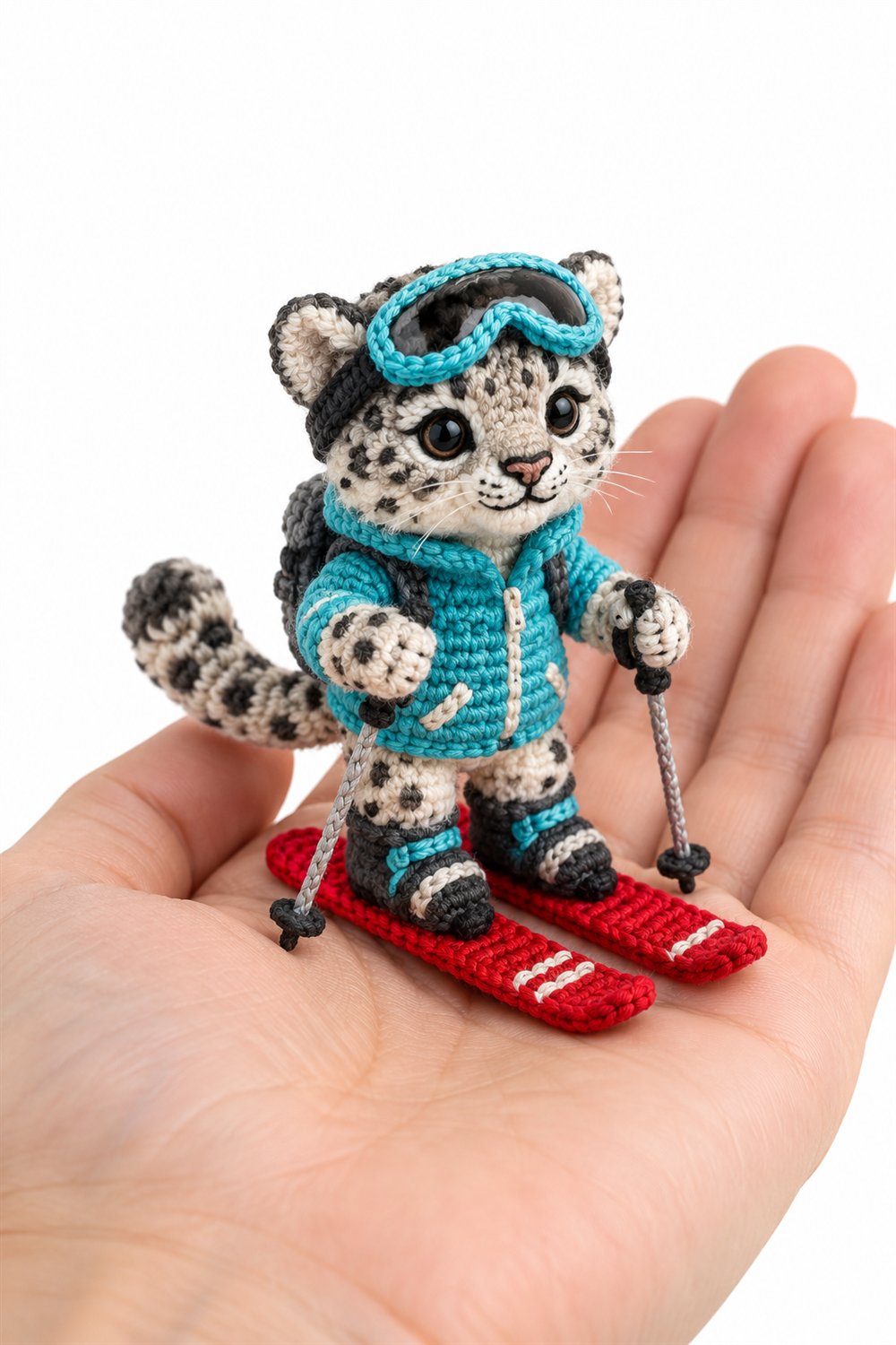 246 Leopardo Das Neves Instrutor De Esqui - Amigurumi Pattern
