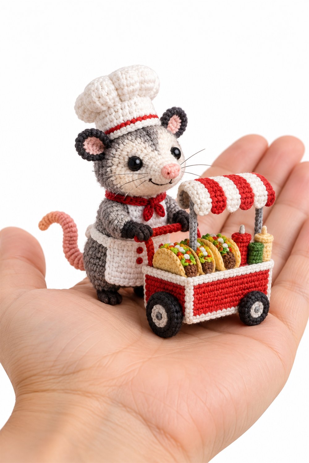 276 Gamba Americano Cinza Chef - Easy Crochet