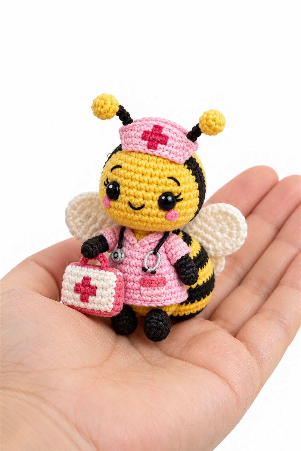 How to Crochet 280 Mosca Das Flores Amarela E Preta Enfermeira