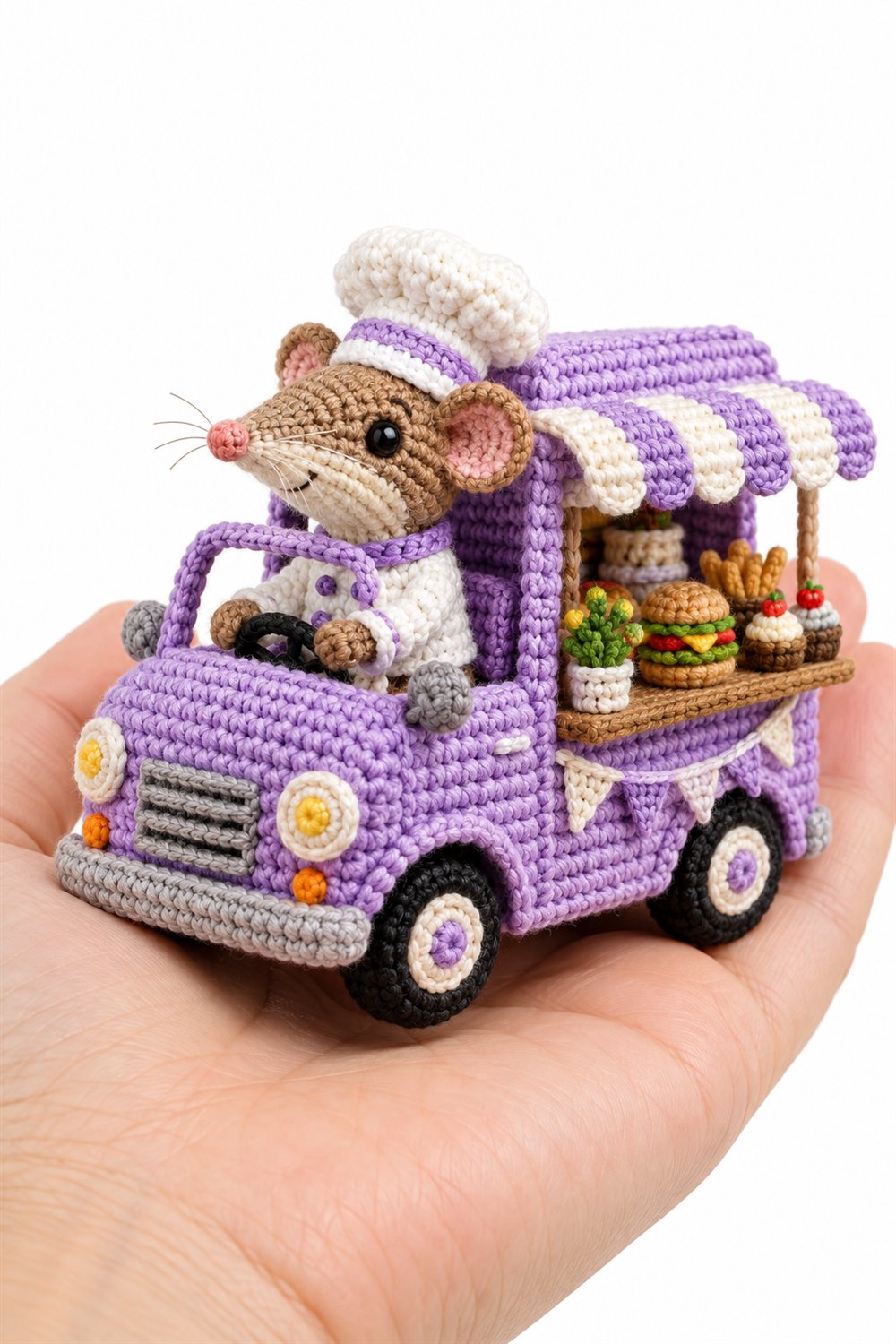 304 Musaranho Chef Em Food Truck Lilas Crochet Guide