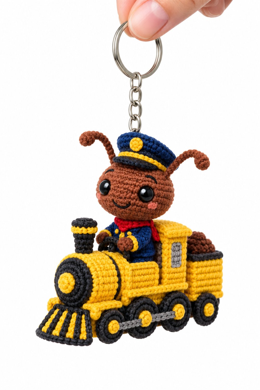 307 Formiga Maquinista Em Trem Amarelo - Amigurumi Pattern