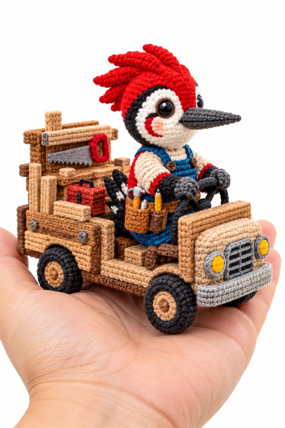 How to Crochet 308 Pica Pau Carpinteiro Com Bancada