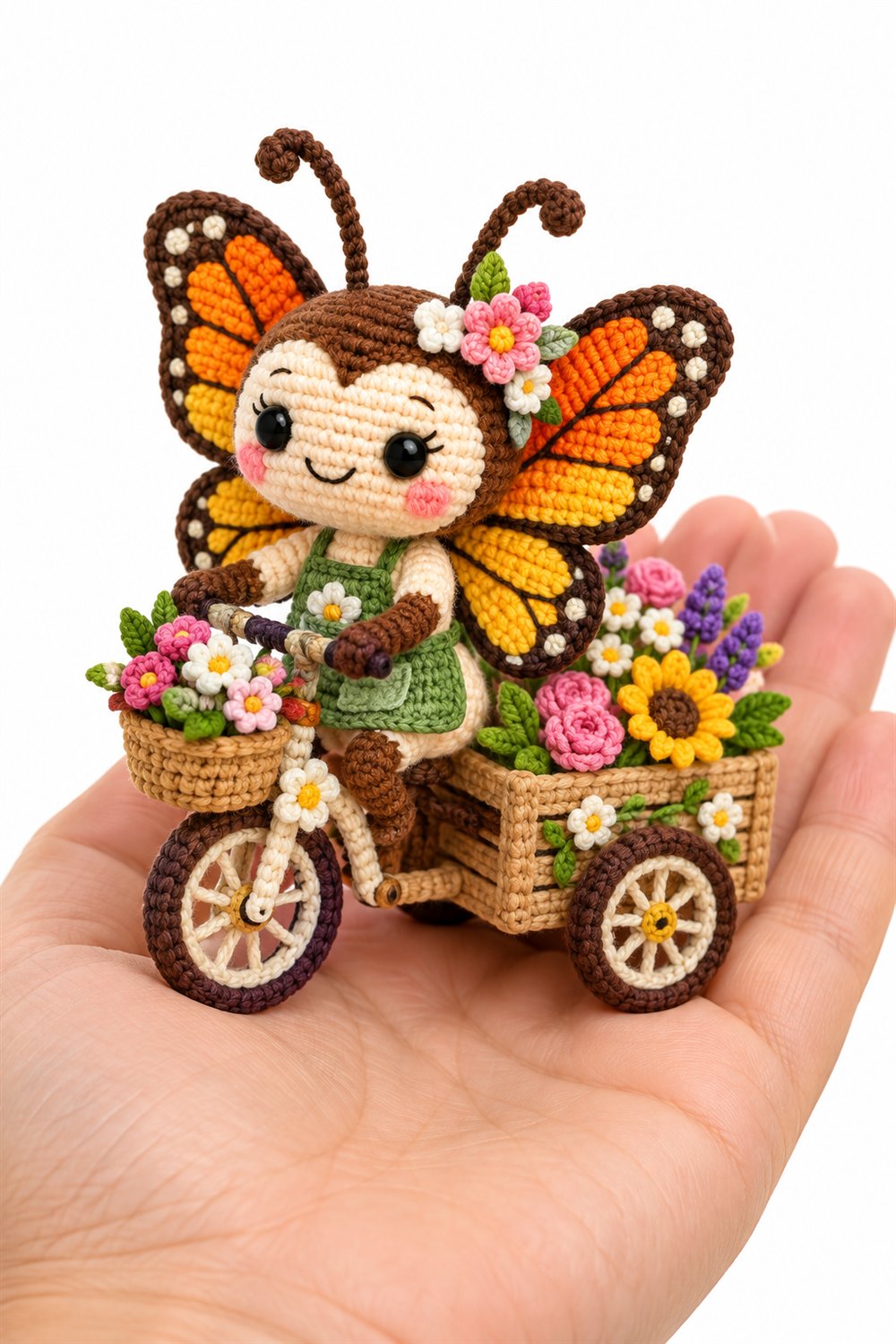 310 Mariposa Florista Com Carrinho - Handmade Pattern
