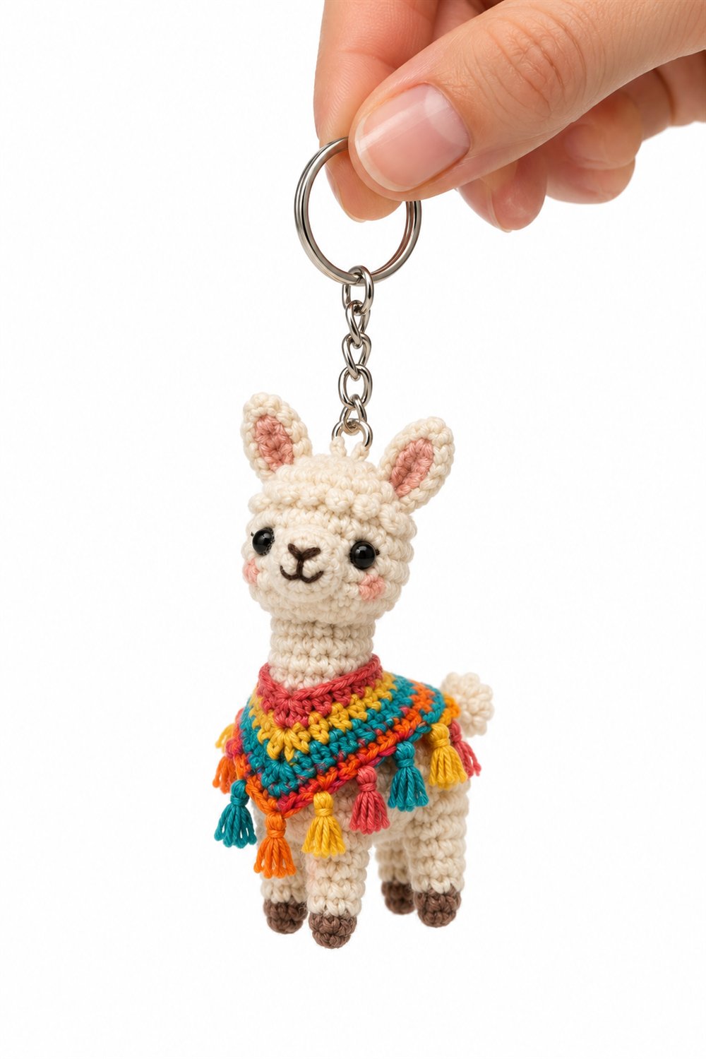 33 Lama Com Poncho Colorido - Easy Crochet