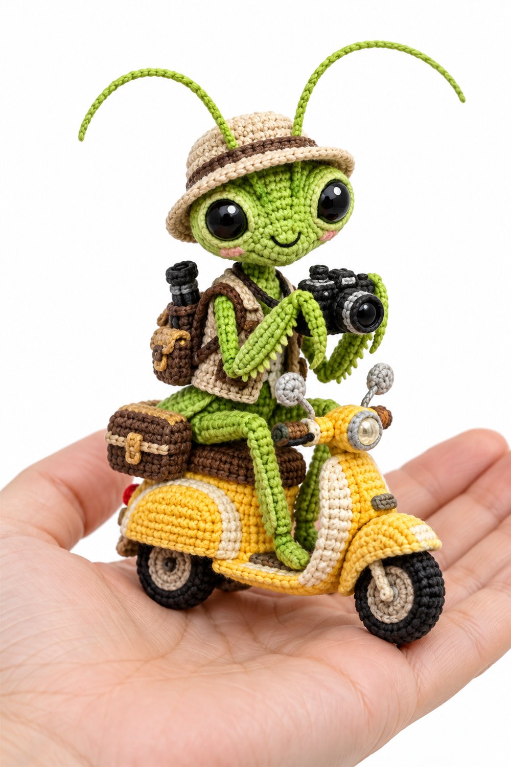 342 Louva A Deus Fotografo Com Camera - Amigurumi Pattern