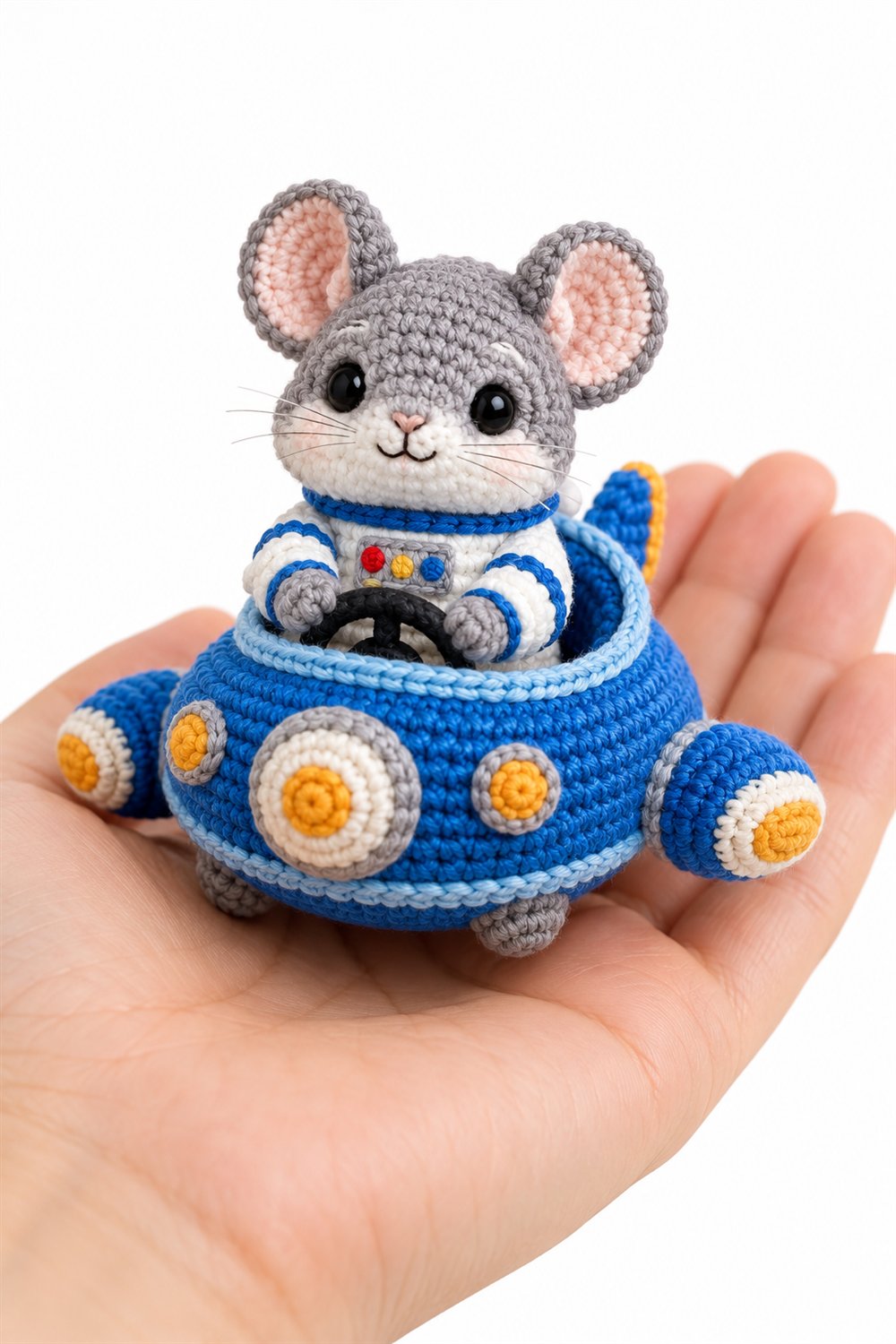 344 Chinchila Astronauta Em Nave Azul - Step by Step