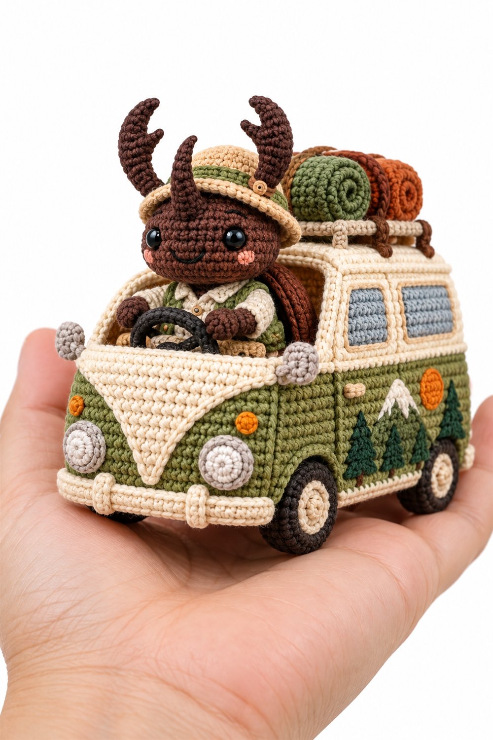350 Besouro Viajante Em Van De Camping - Crochet Pattern