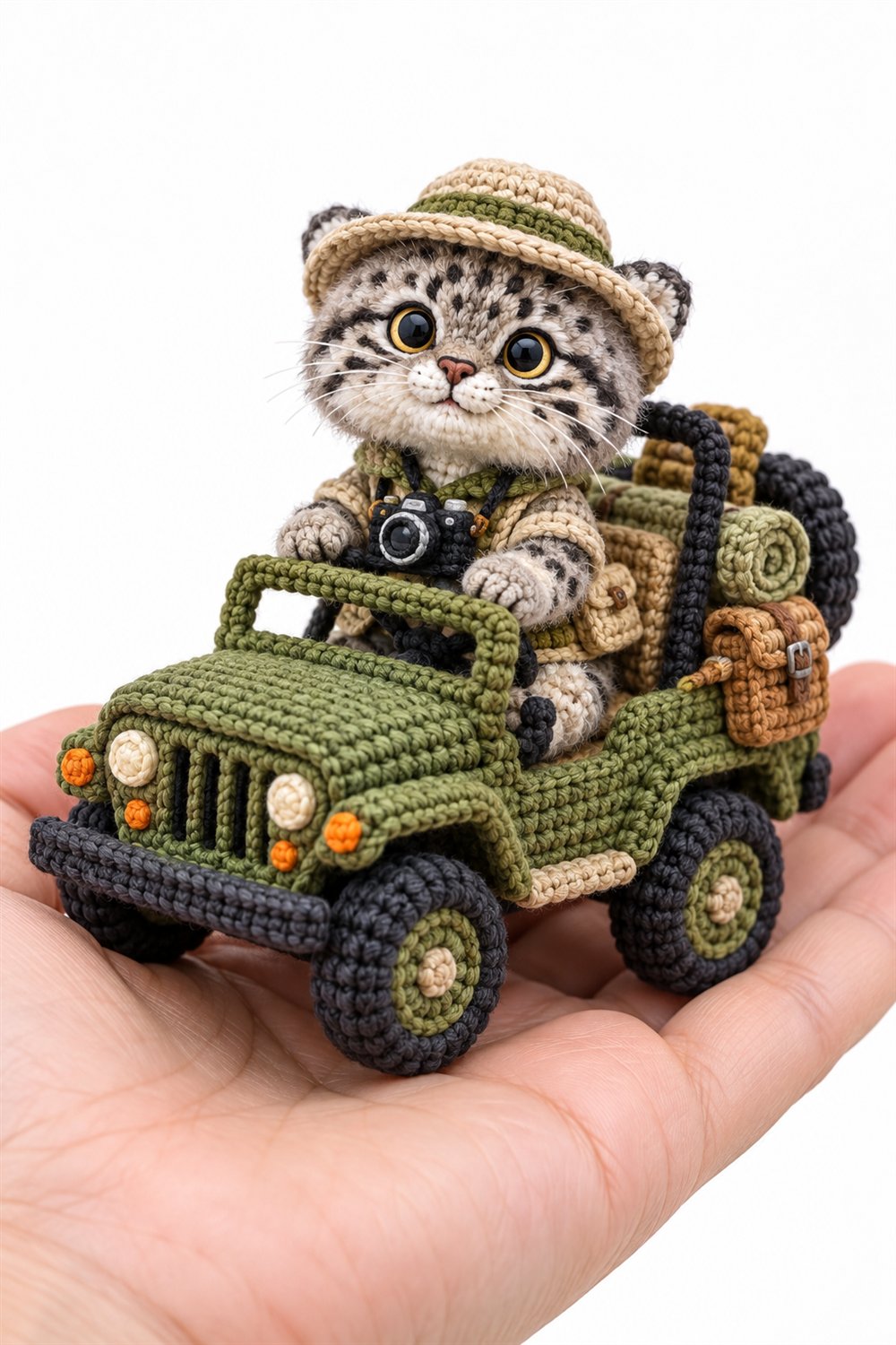 Crochet 356 Manul Fotografo Em Jipe Verde - Pattern