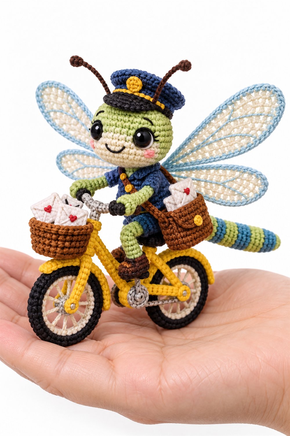 422 Libelula Carteiro Em Bicicleta Amarela - PDF Pattern