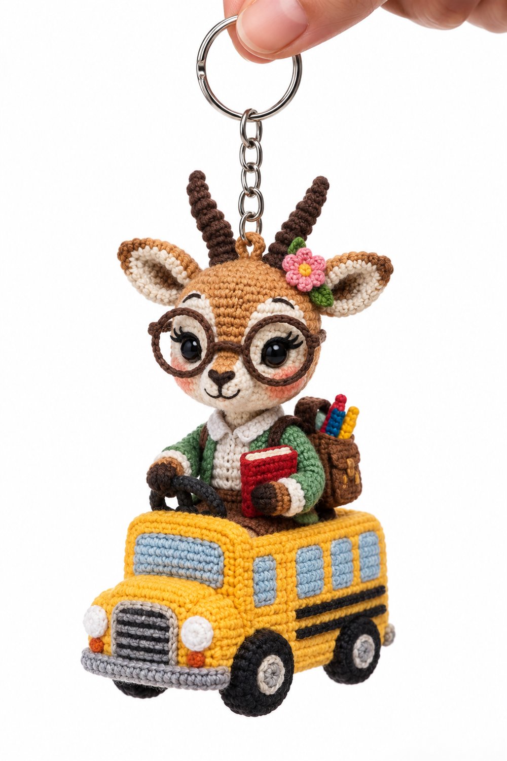 431 Gazela Professora Com Livro - Amigurumi Pattern