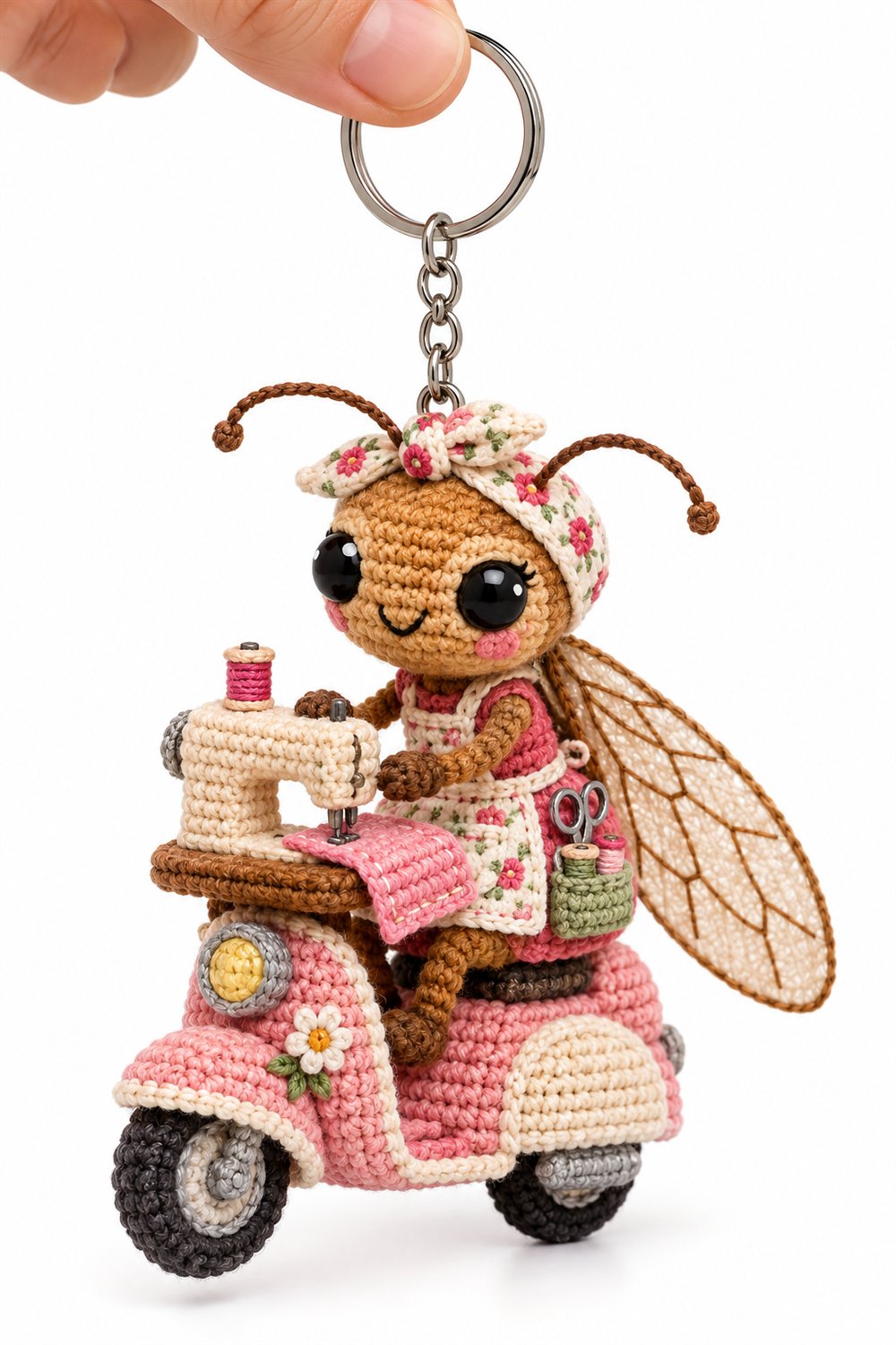 435 Cigarra Costureira Com Maquina De Costura - Handmade Pattern