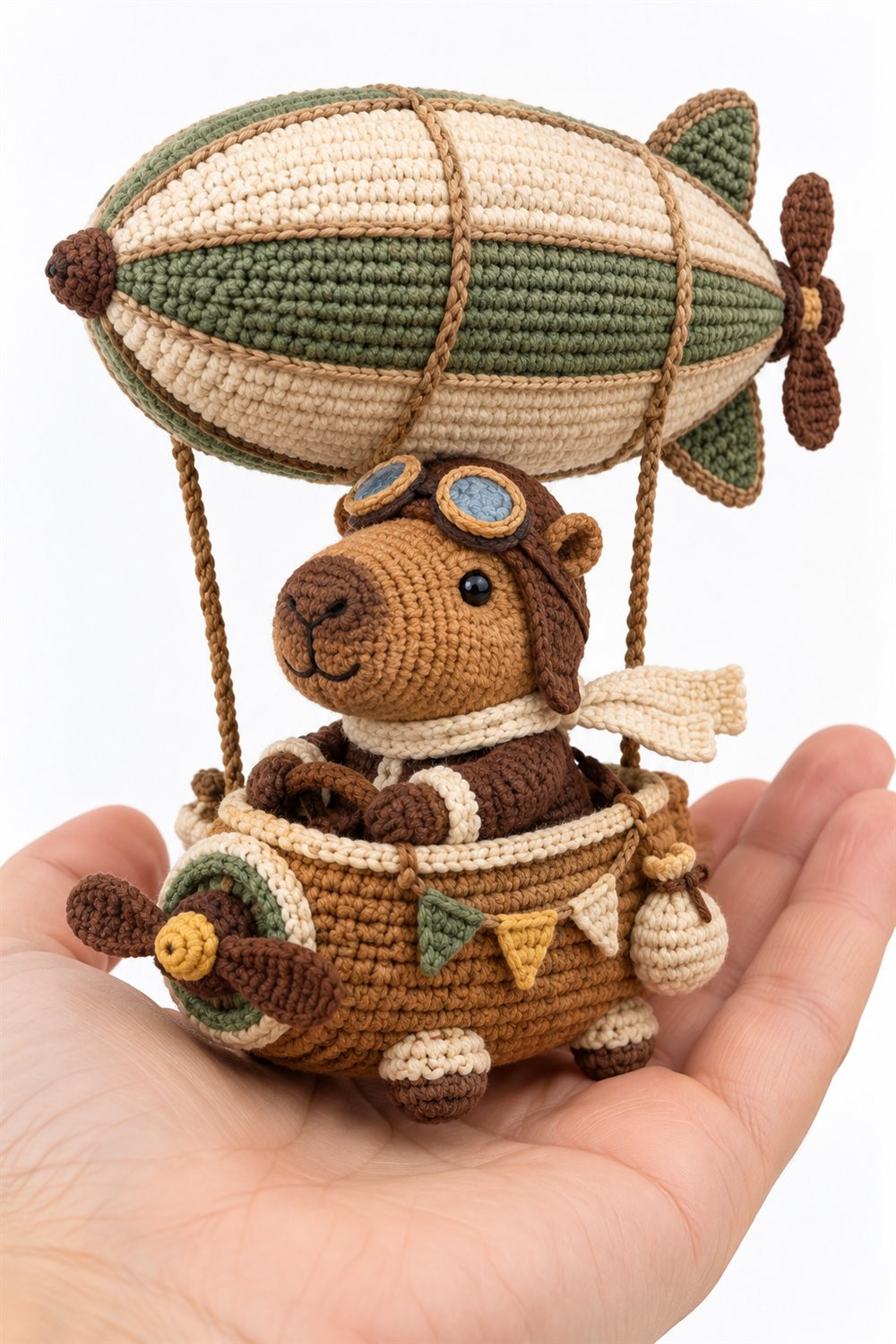 446 Capivara Piloto Em Dirigivel - Easy Crochet