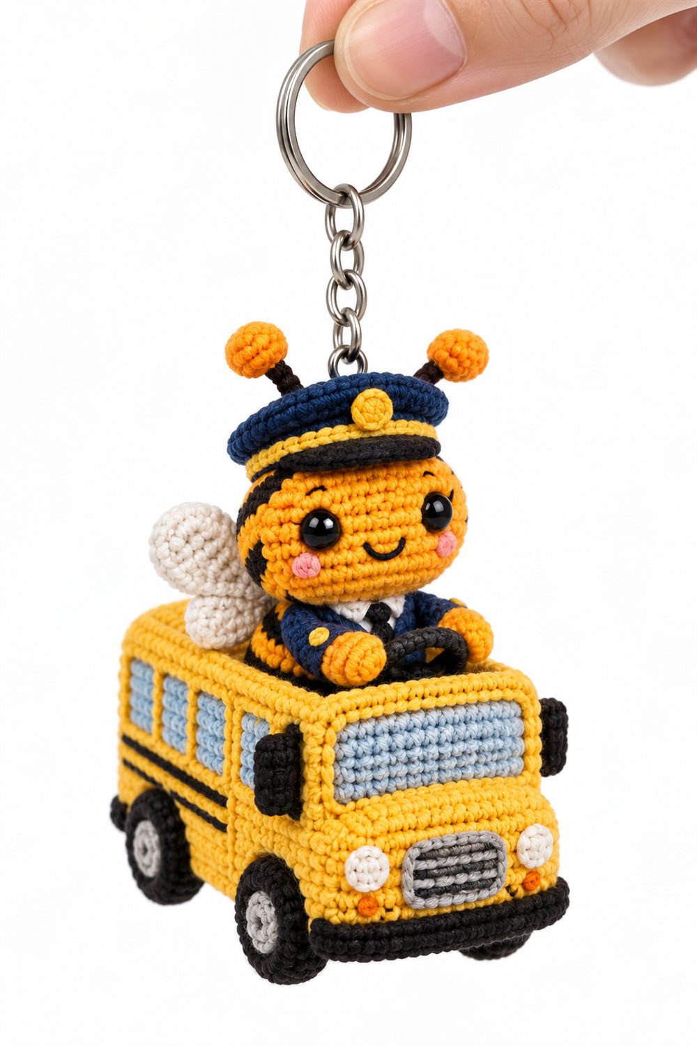 467 Abelha Laranja Motorista De Onibus Amarelo - Crochet Pattern