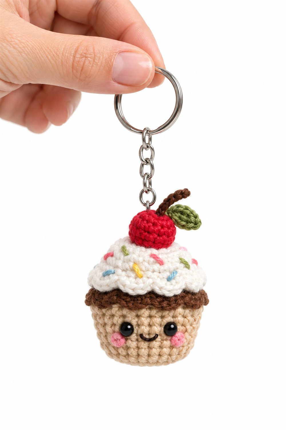 DIY 47 Bolinho Cupcake Com Cereja - Crochet Tutorial