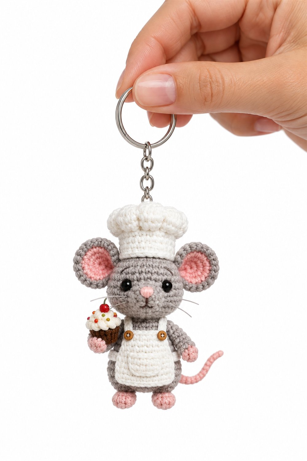 51 Rato Confeiteiro Com Touca E Avental - Amigurumi Pattern