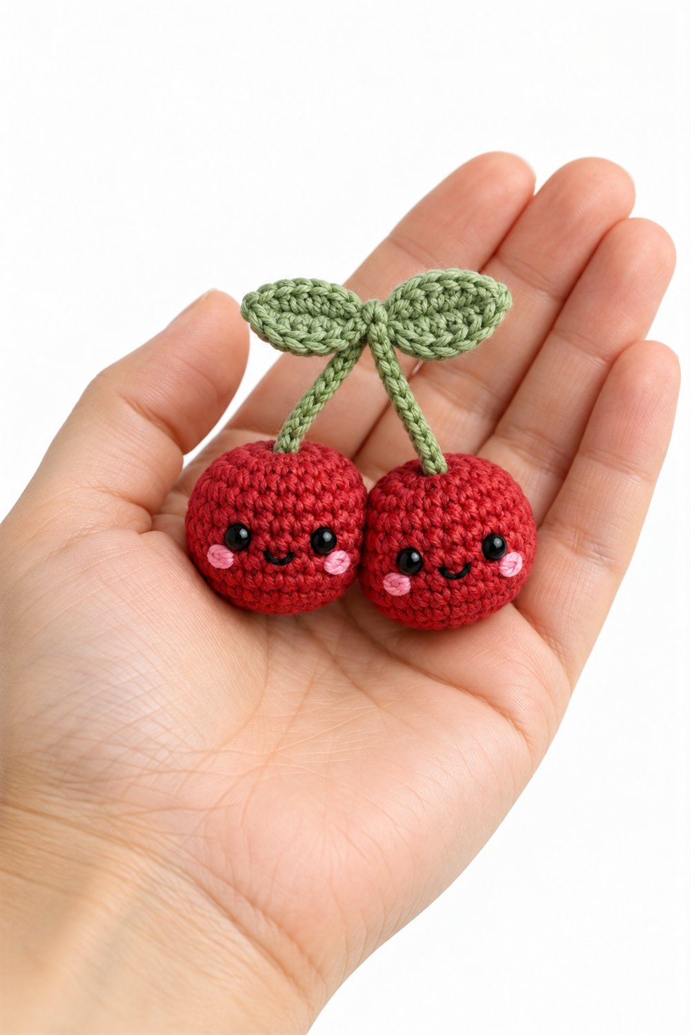 560 Amigurumi Fofo Cerejinhas Gemeas Sorridentes - Easy Crochet