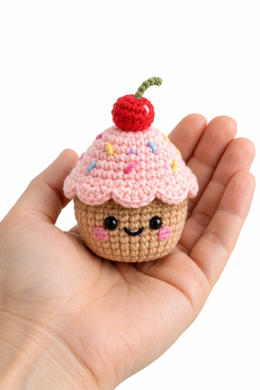 562 Amigurumi Fofo Cupcake Com Cereja E Sorriso - PDF Pattern