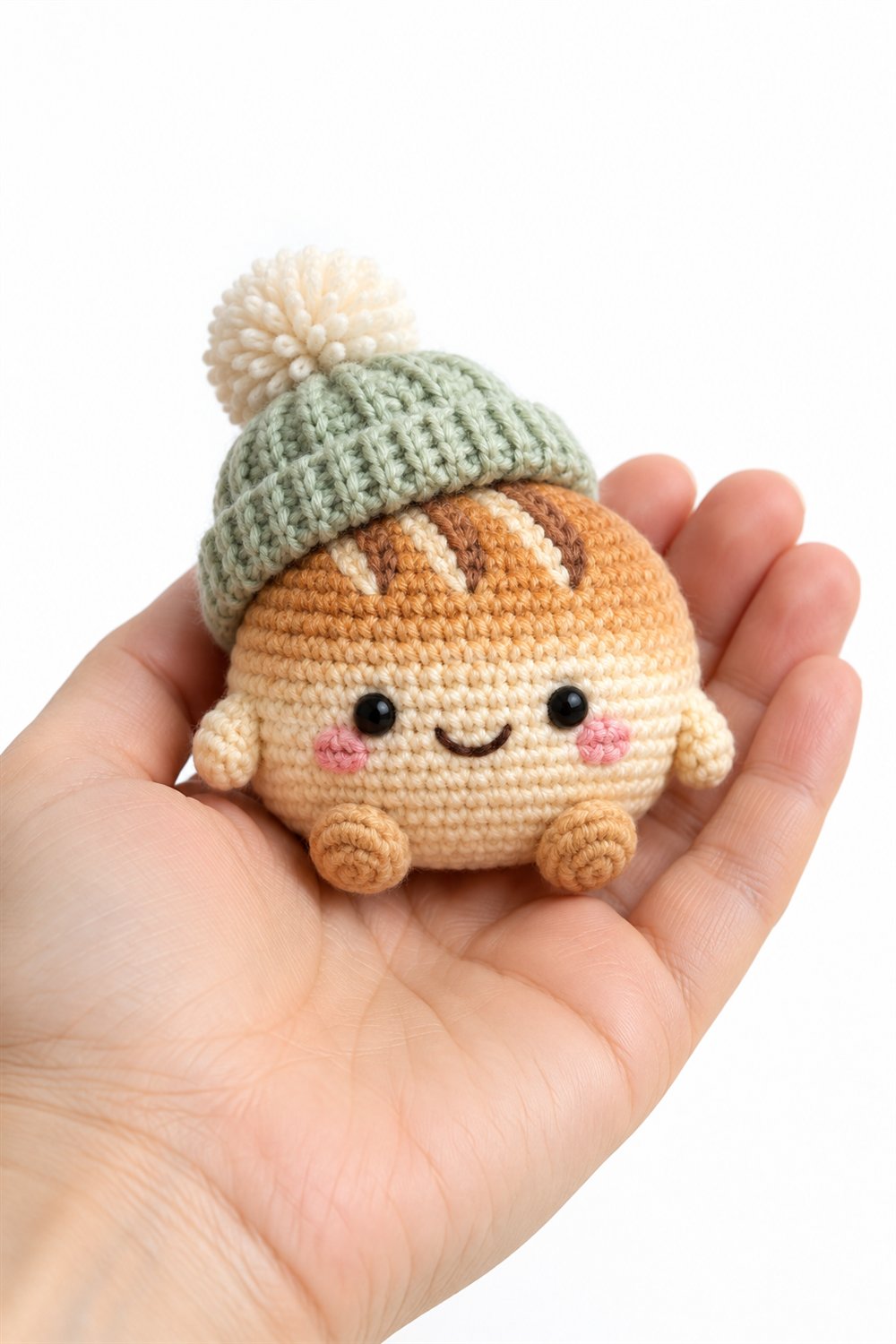 DIY 567 Amigurumi Fofo Paozinho Sorridente Com Gorro - Crochet Tutorial