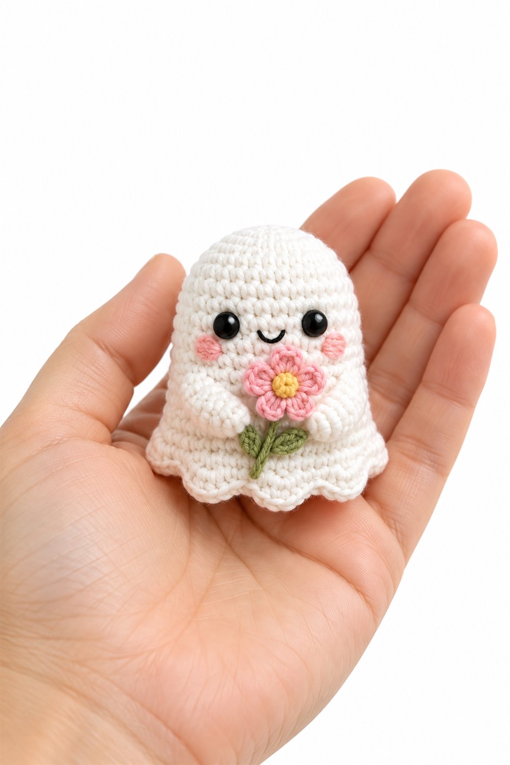 571 Amigurumi Fofo Fantasminha Com Flor - PDF Pattern
