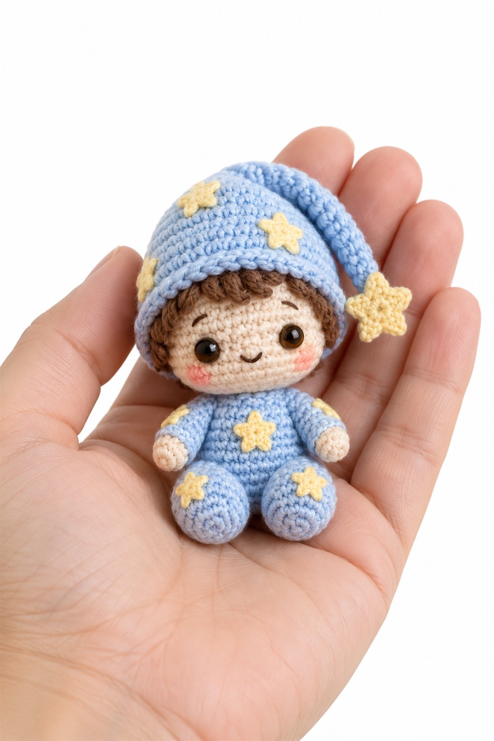 579 Amigurumi Fofo Bonequinho De Pijama Estrela - Easy Crochet