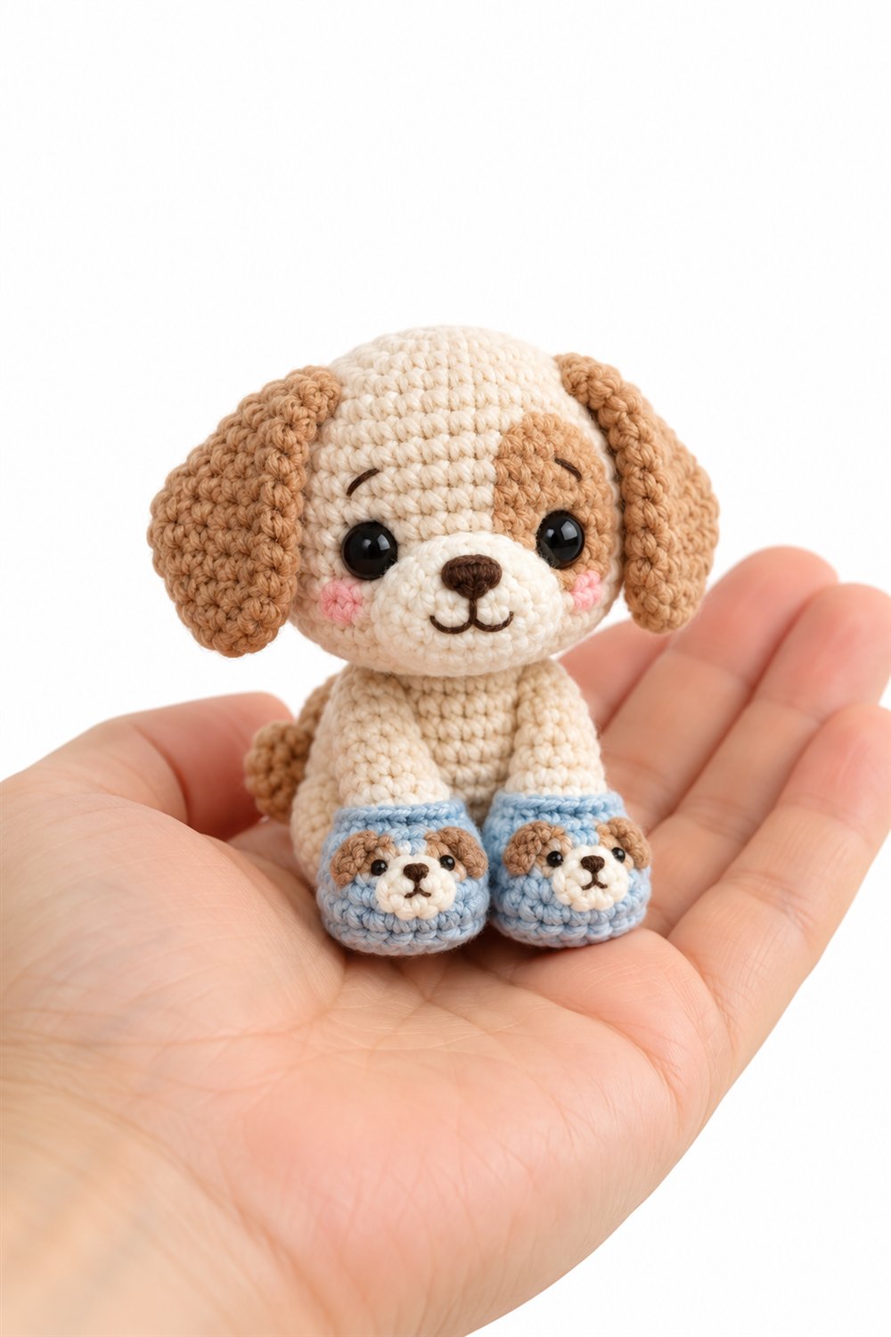 584 Amigurumi Fofo Cachorrinho Com Pantufas - Step by Step