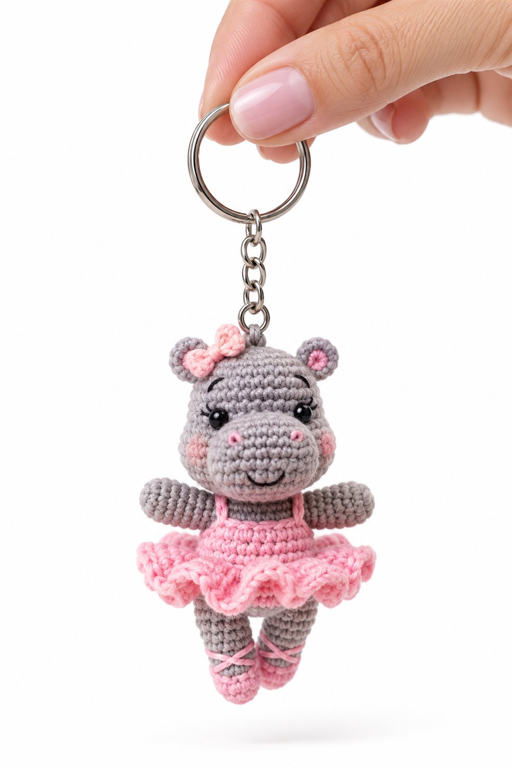 59 Hipopotamo Bailarina Com Tutu Rosa - Crochet Pattern