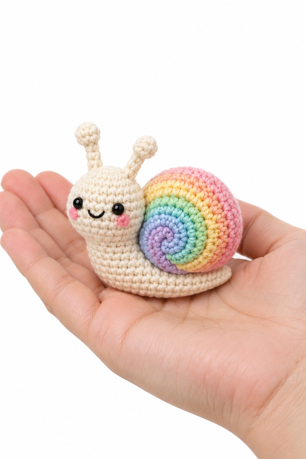 599 Amigurumi Fofo Caracol Com Concha Arco Iris - PDF Pattern