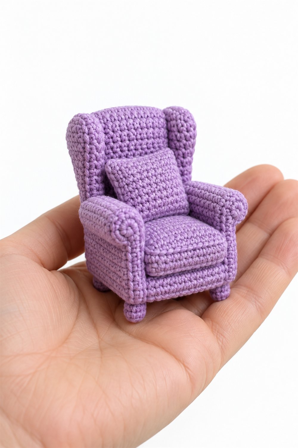 605 Poltrona De Leitura Lilas - Easy Crochet