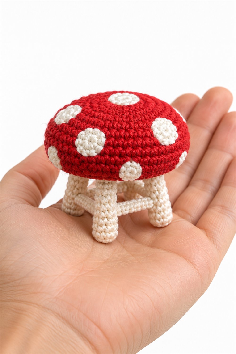 617 Banquinho Em Formato De Cogumelo - Crochet Pattern