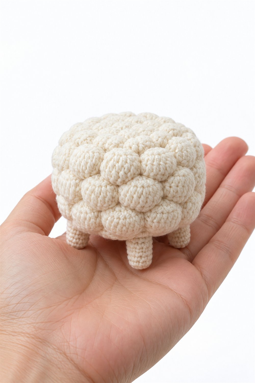623 Pufe Com Textura De Nuvem - Easy Crochet