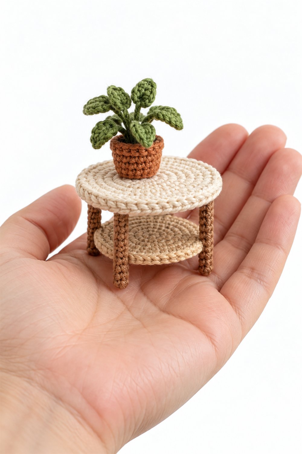 632 Mesinha De Cafe Com Vasinho - Easy Crochet